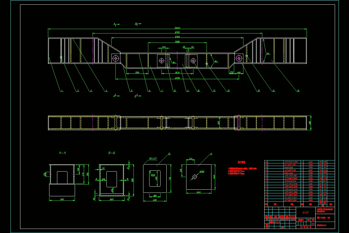 铸造起重机端梁
