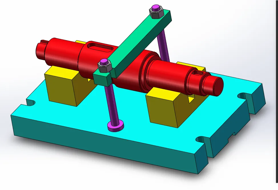 K1079-传动轴加工工艺规程及铣宽12键槽夹具设计【含SW三维图】