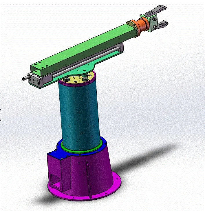JJ3763-气动通用上下料机械手设计【含SW三维图】