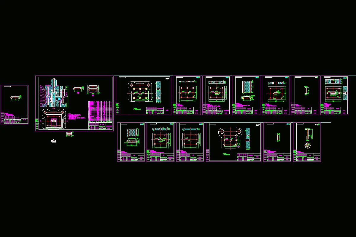 全部cad图纸 15张
