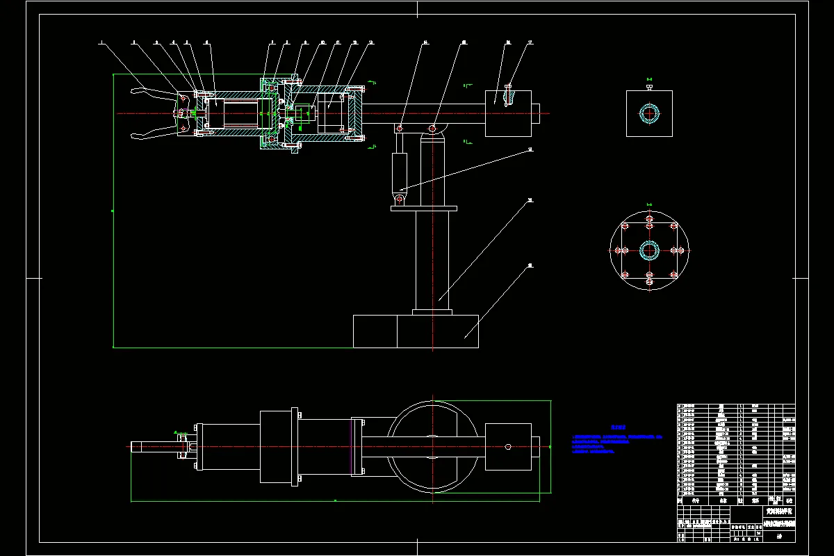 JJ3878-小型夹持式机械手及手臂设计