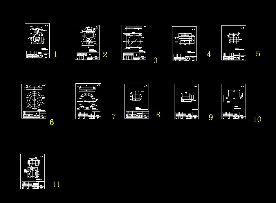 模具零件图11张