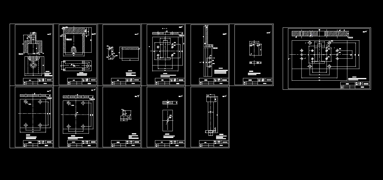 12张模具零件图