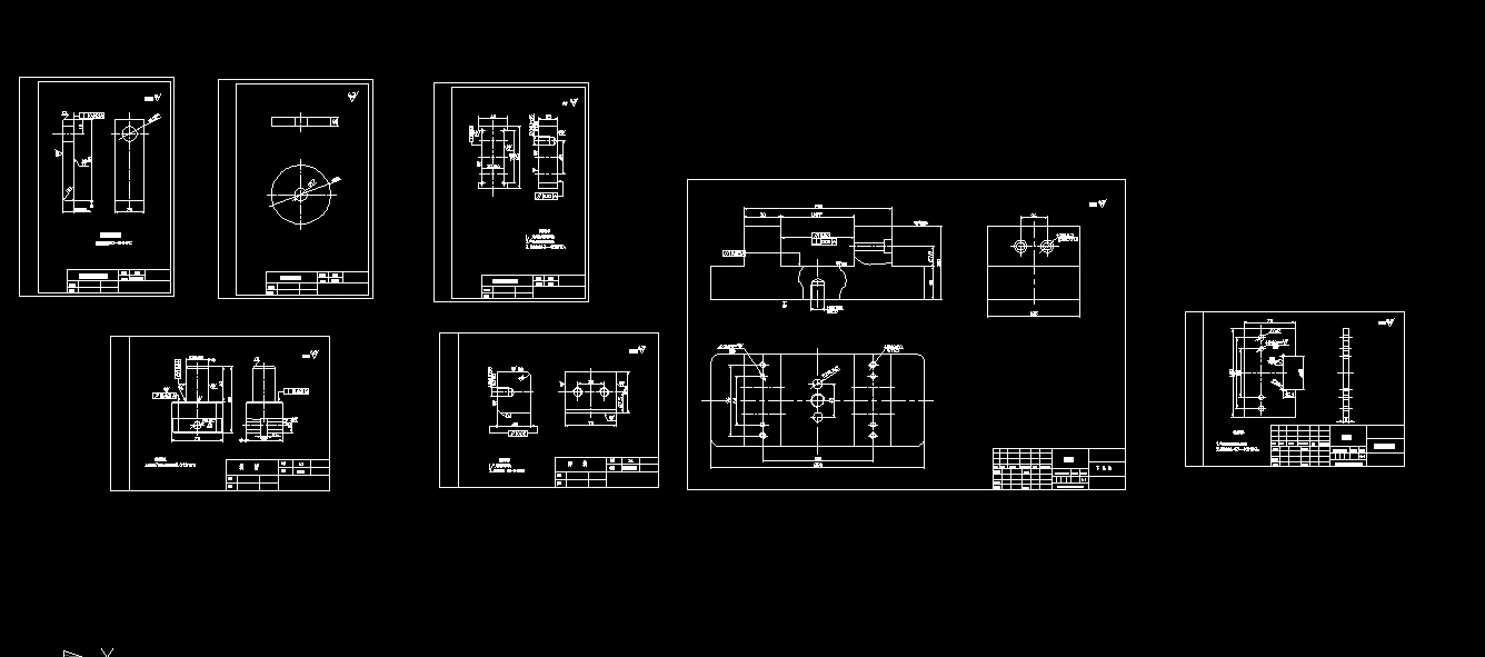 7张弯曲模具零件图
