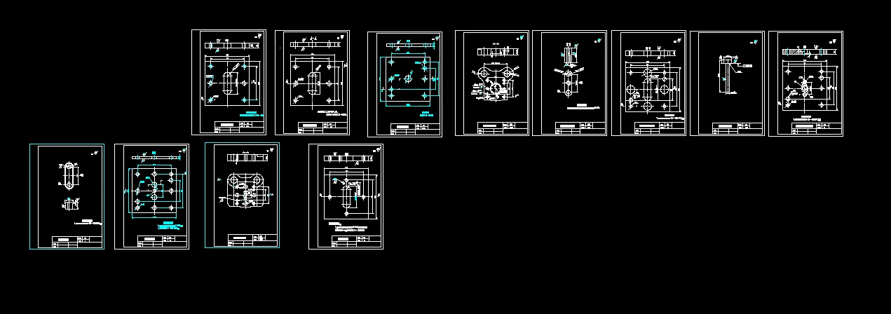 12张冲孔模具零件图