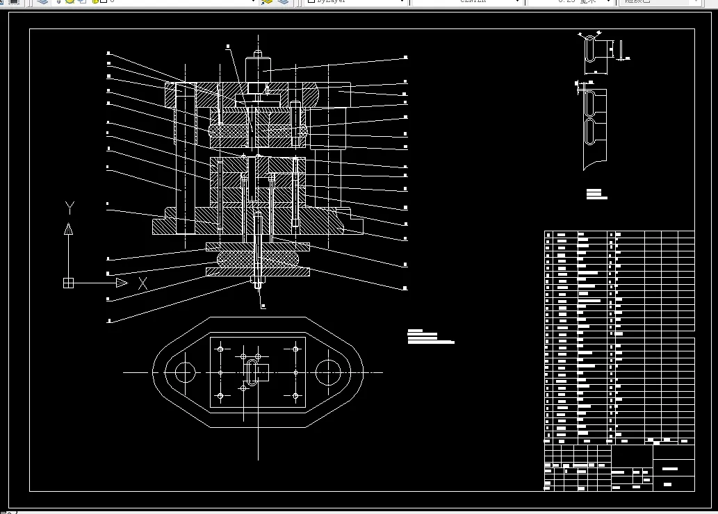 冲孔复合模装配图