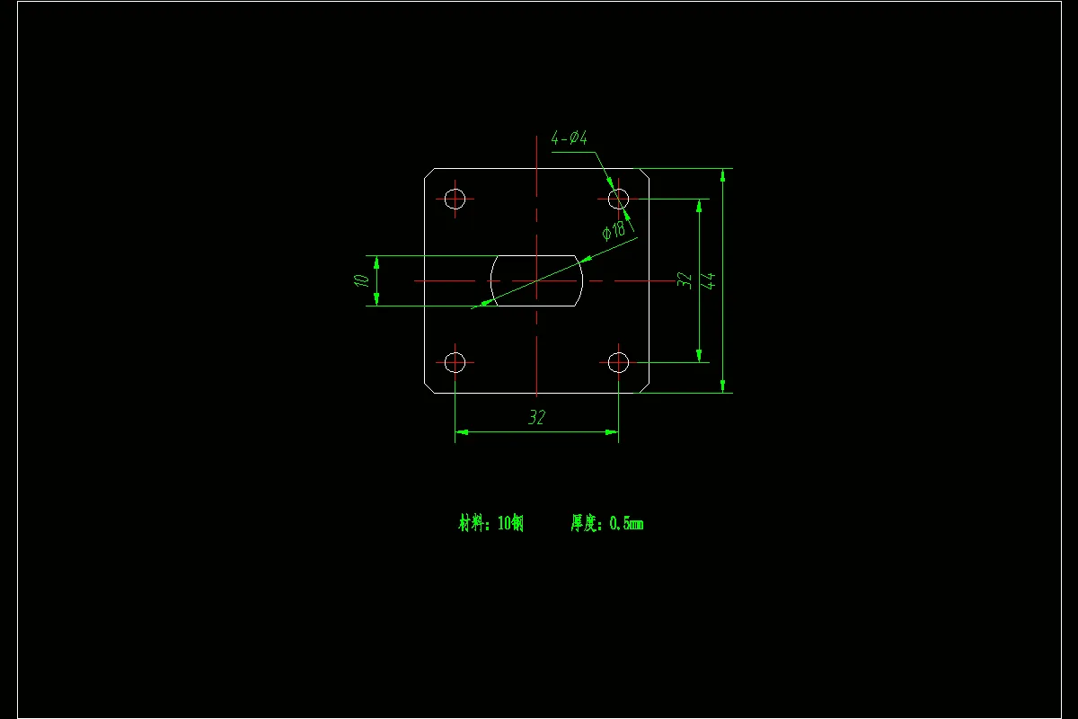JJ4104-方形垫片落料冲孔复合模设计-长44