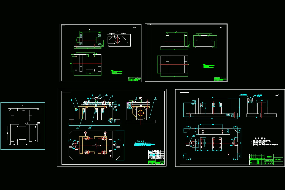 JJ3413-座架加工工艺及夹具设计【钻4-22孔】