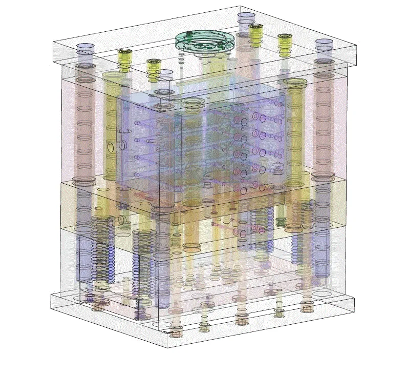 三维模具装配图