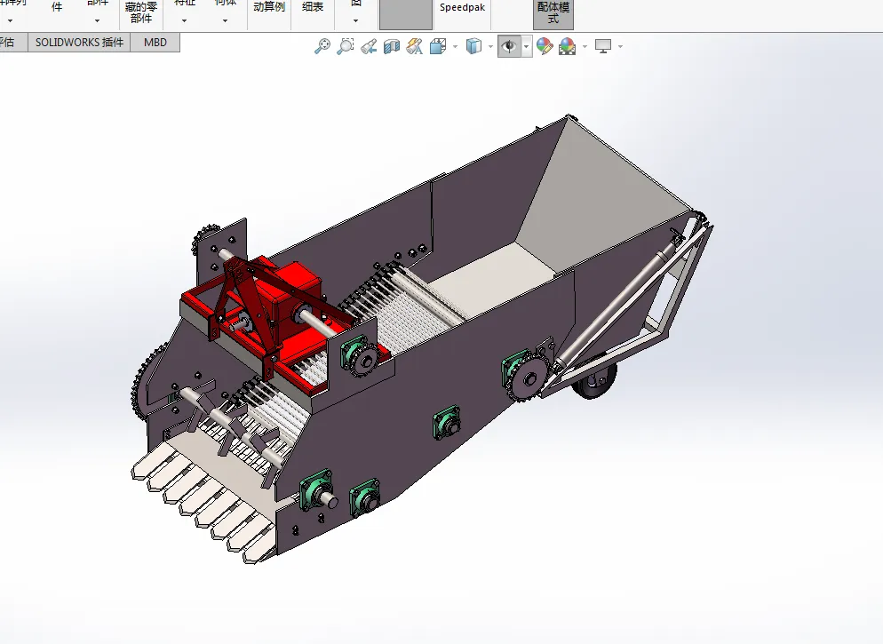N957-农田清石捡石机设计【含SW三维图】