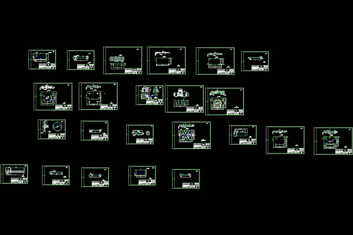 全部cad模具零件图 23张