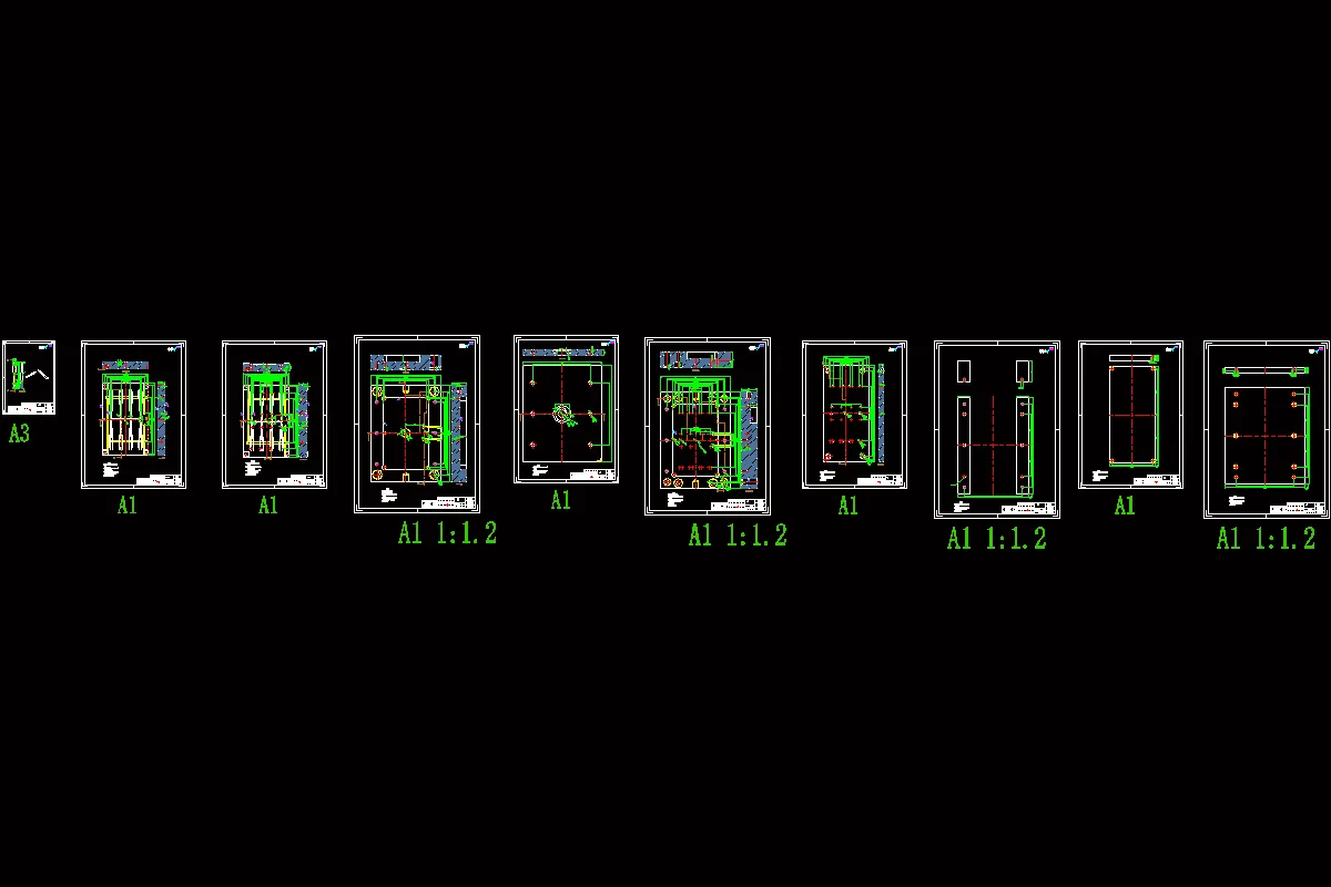 10张模具零件图