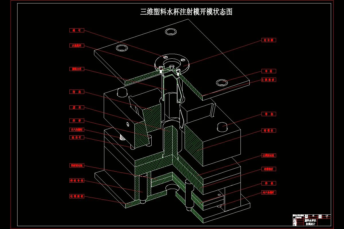 开模状态图【轴测图】