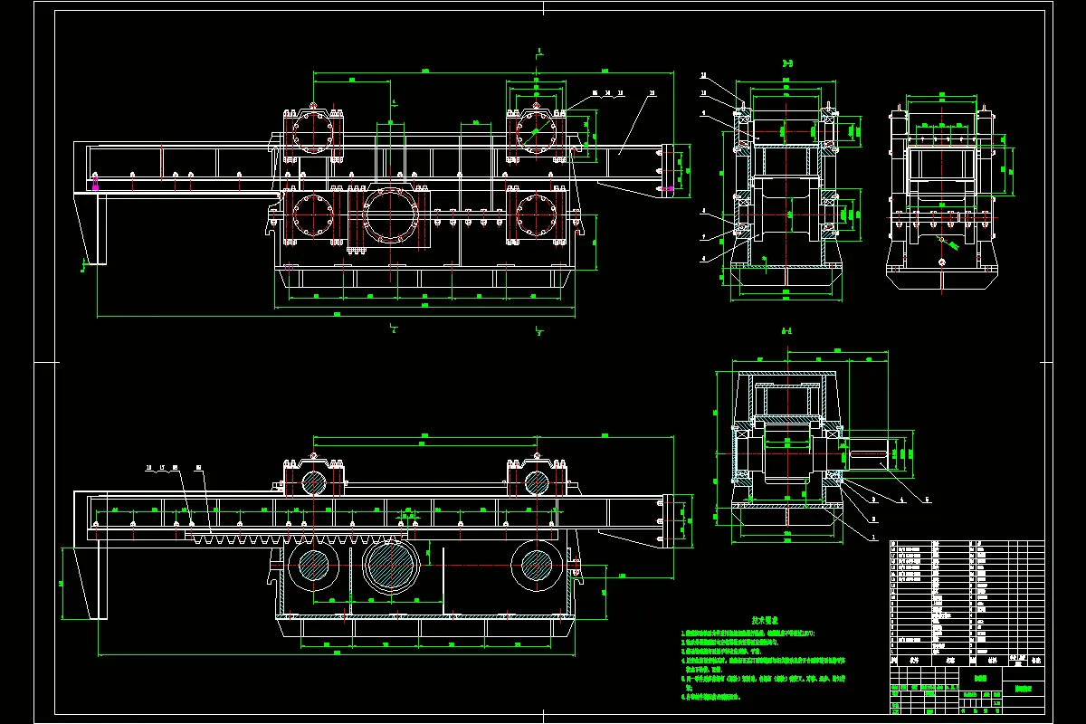推钢装置部装图