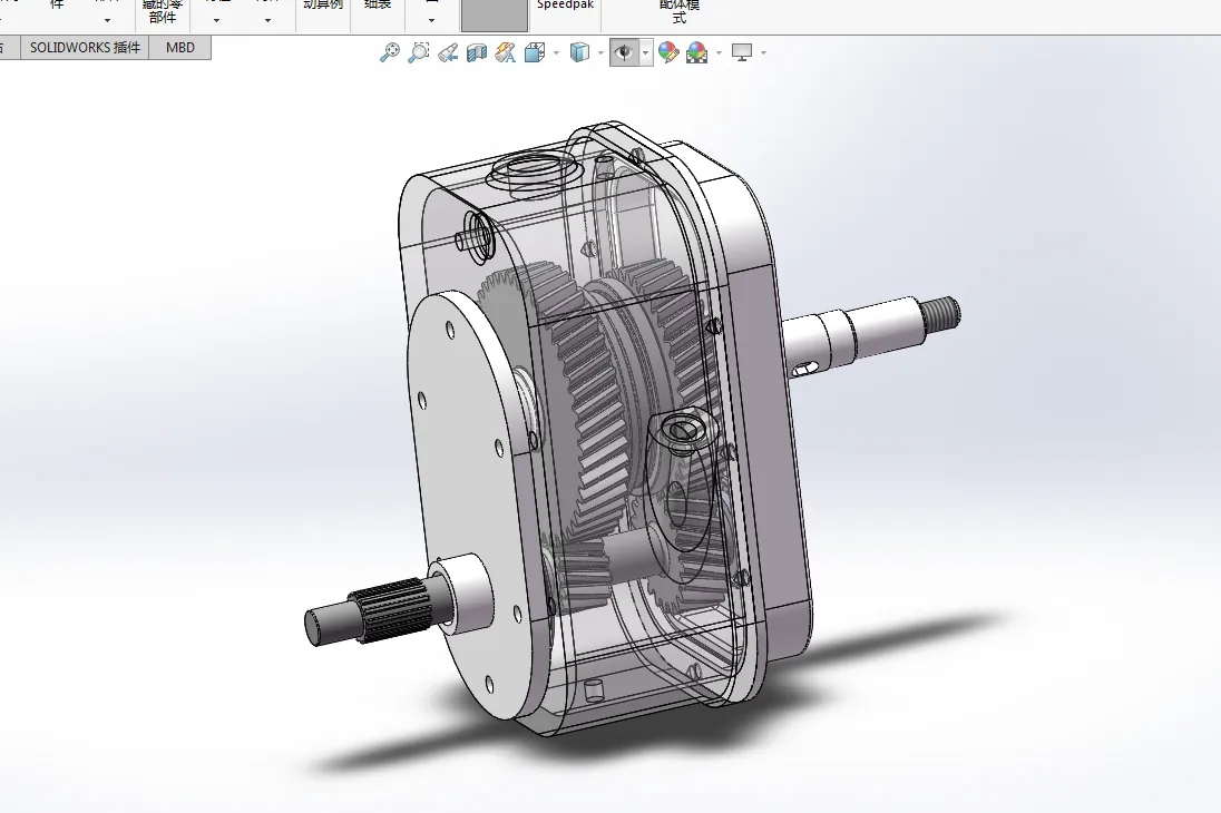 P325-纯电动汽车变速箱换挡机构设计【含SW三维图】