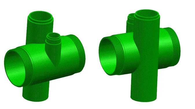 JJ4996-管接头注塑模设计及模流分析【含UG三维图】