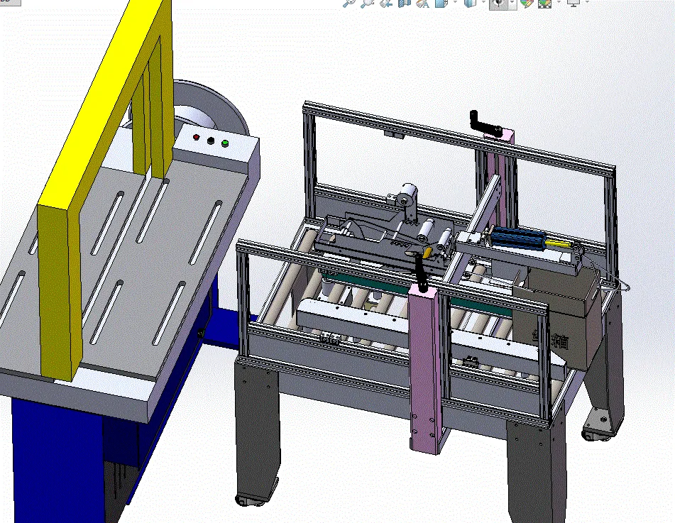 JJ5012-封箱机整体结构设计-自动封箱捆扎机【含SW三维图】