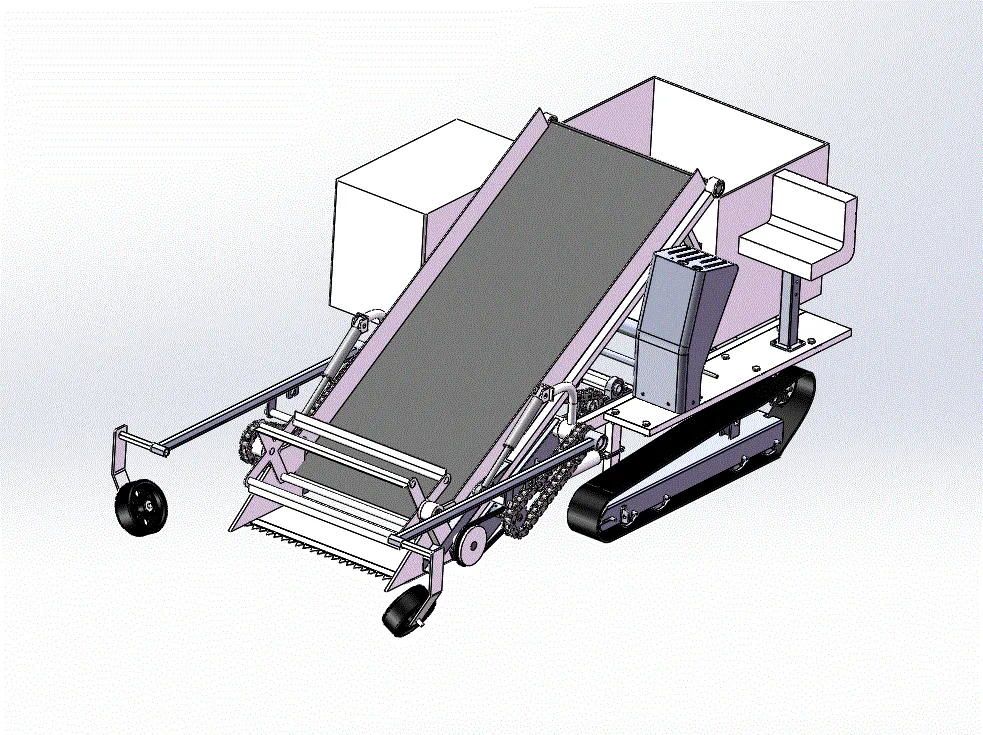 JJ5068-自走式叶类蔬菜收获机设计【含SW三维图】