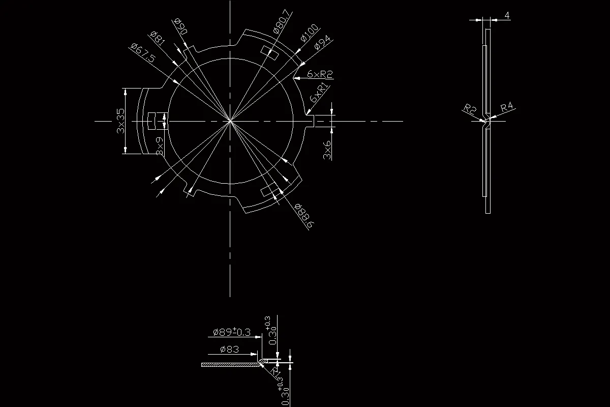 JJ4249-隔套弯曲成型冲压模设计