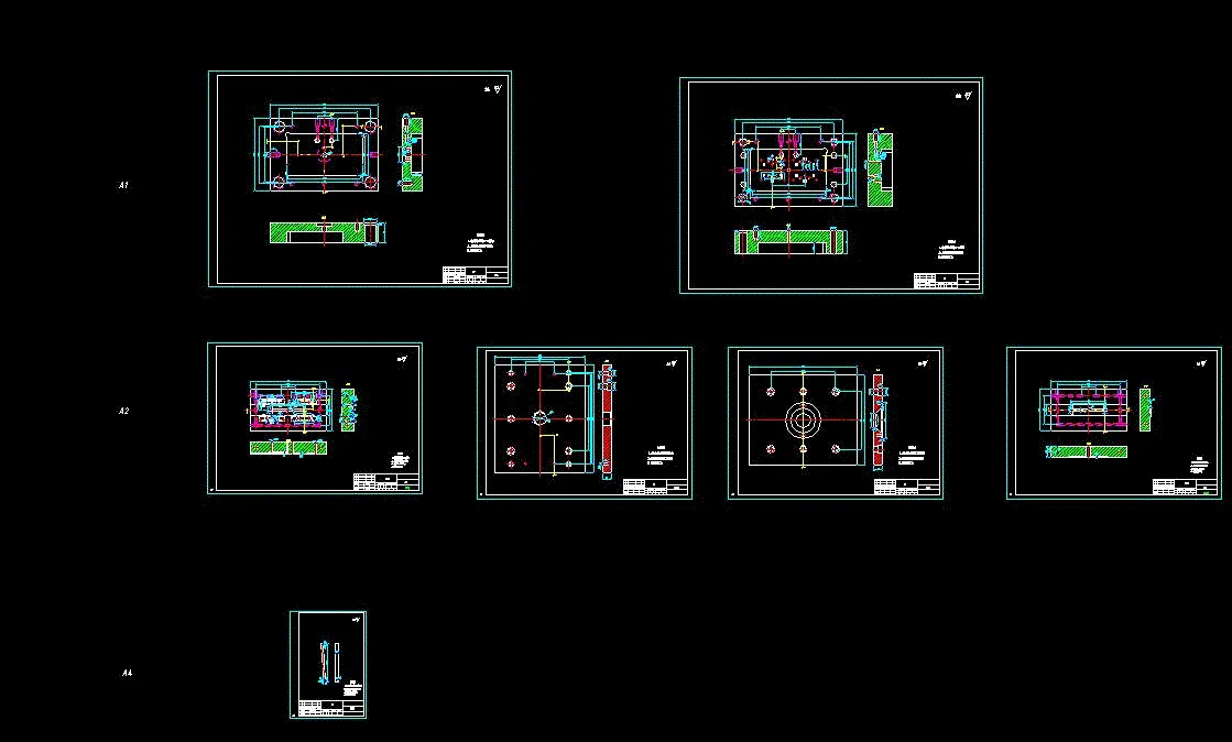 7张模具零件图