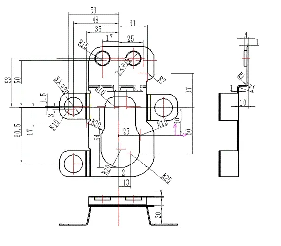 JJ4362-某型号支承座冲压工艺分析及冲裁工序模具设计