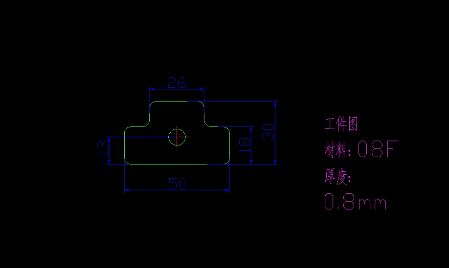 JJ5698-垫片落料冲孔复合模设计-长50【含Proe三维图】
