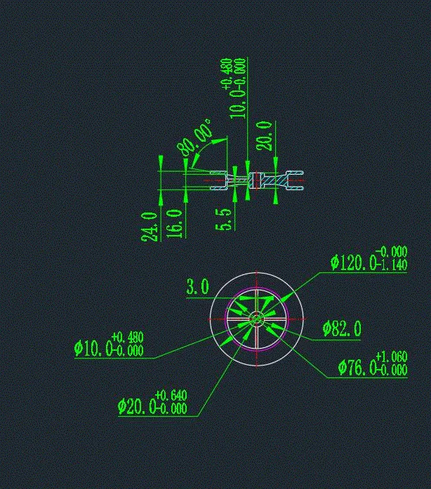 JJ6066-钼丝线圈骨架注塑工艺分析及模具设计