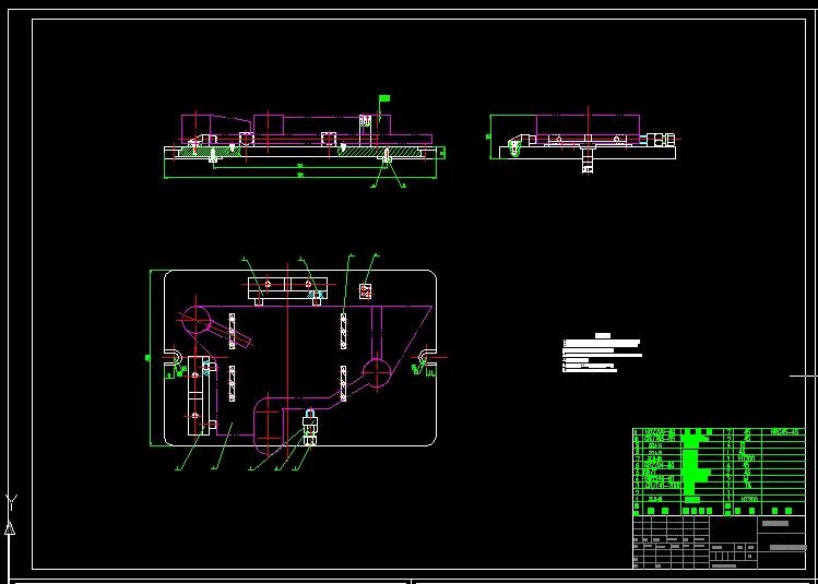 铣床夹具装配图