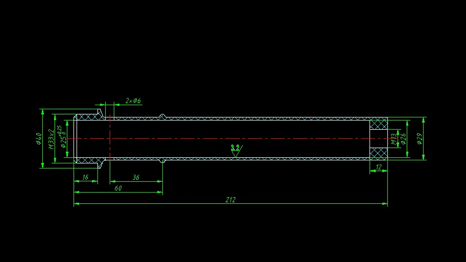 JJ6889-长筒塑料注射模具设计-长212