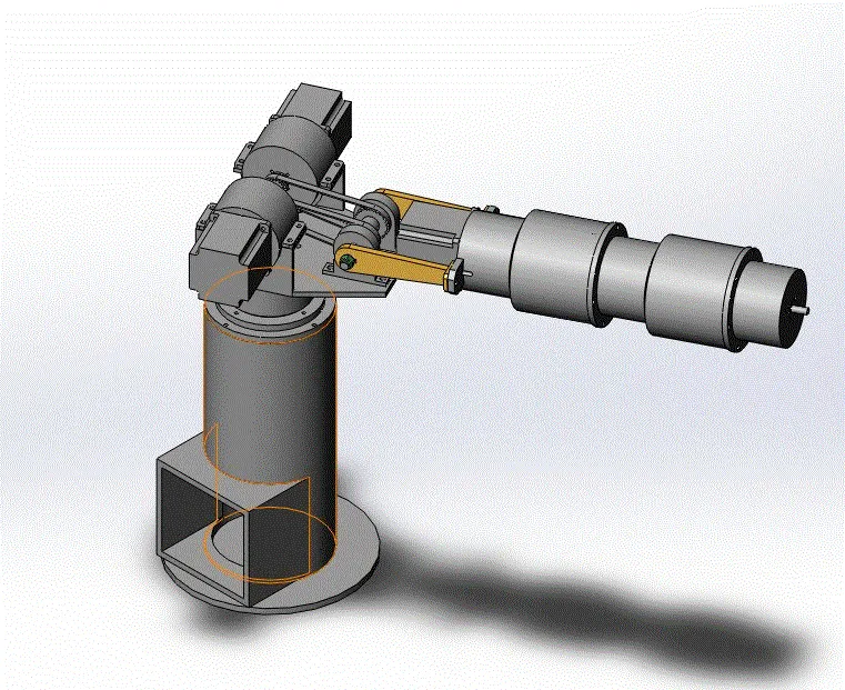 JJ6925-五自由度模块化机器人手臂设计与仿真【含SW三维图】
