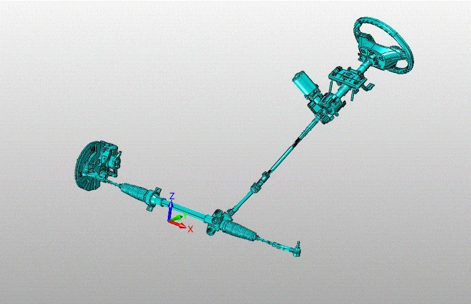 JJ7012-某商用车转向系统设计和分析【含Catia三维图】