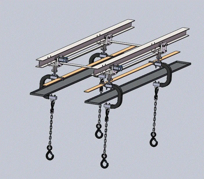 JJ7124-流水线作业用柔性吊具的优化与设计【含SW三维图】