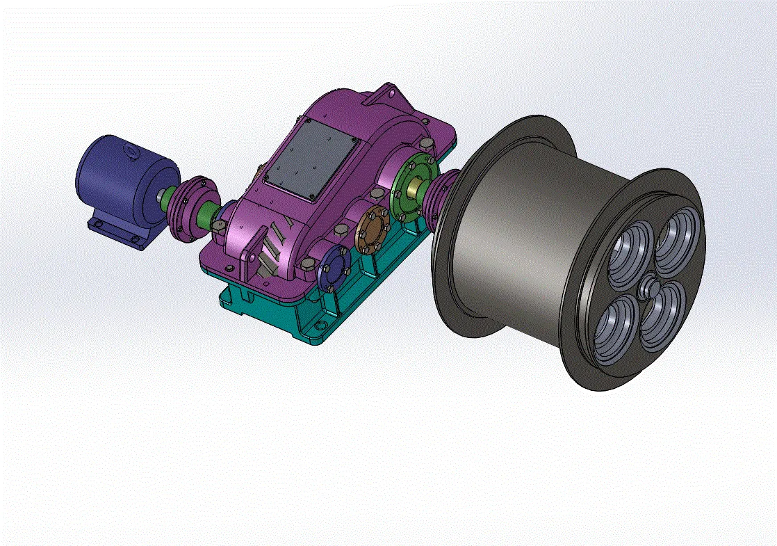 P899-矿用提升机的设计【含SW三维图】