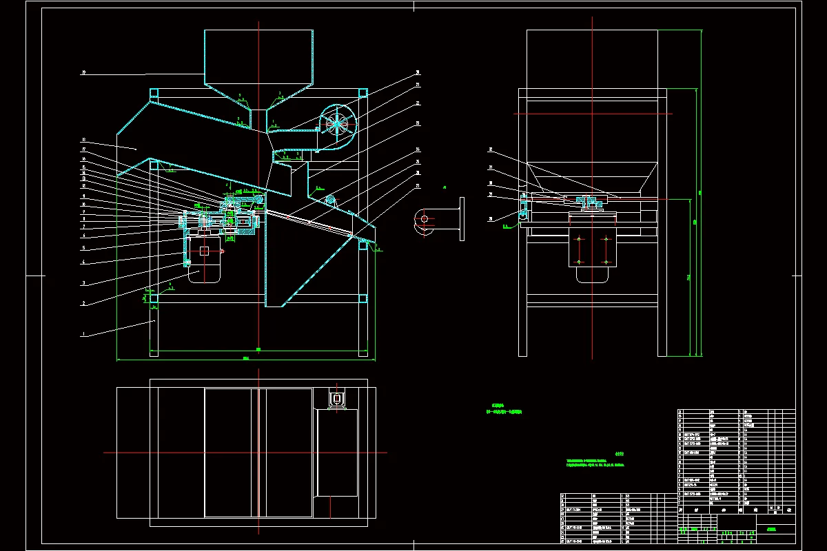 JJ7245-绿豆精选机设计-新品