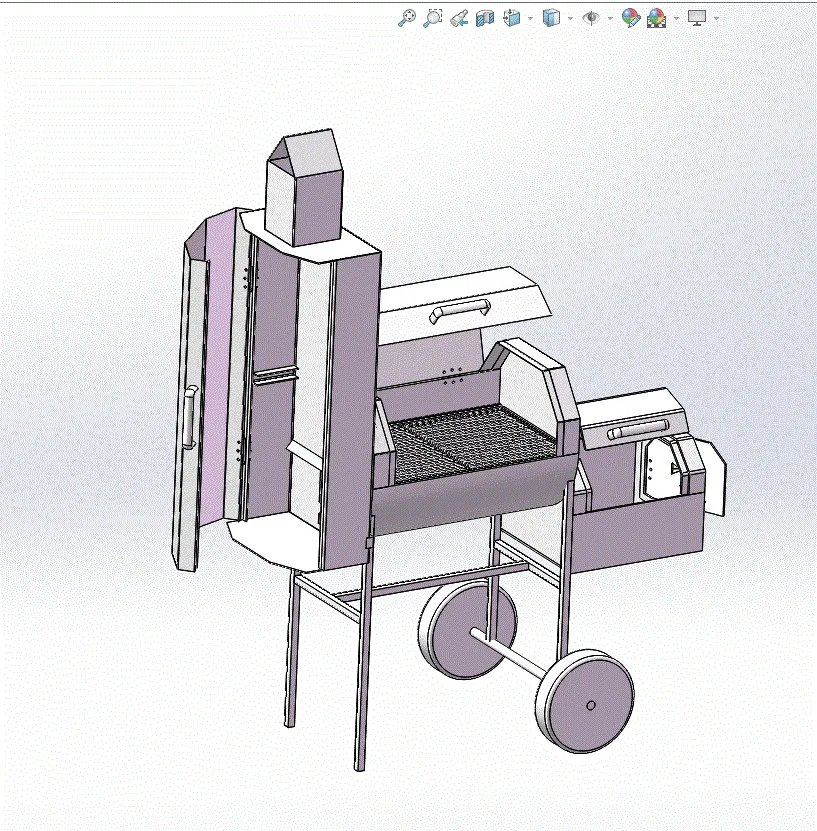 JJ7261-多用烧烤机的设计-烤肉机设计【含SW三维图】
