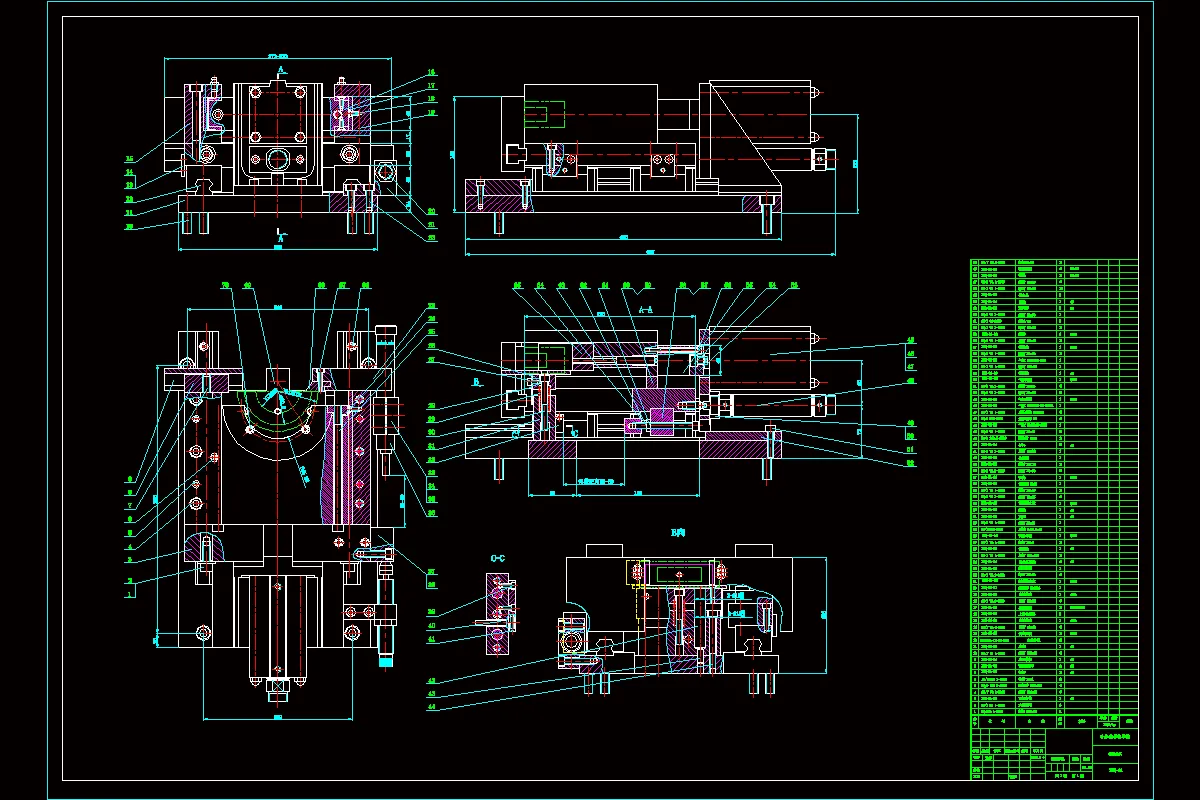 铣唇夹具装配图