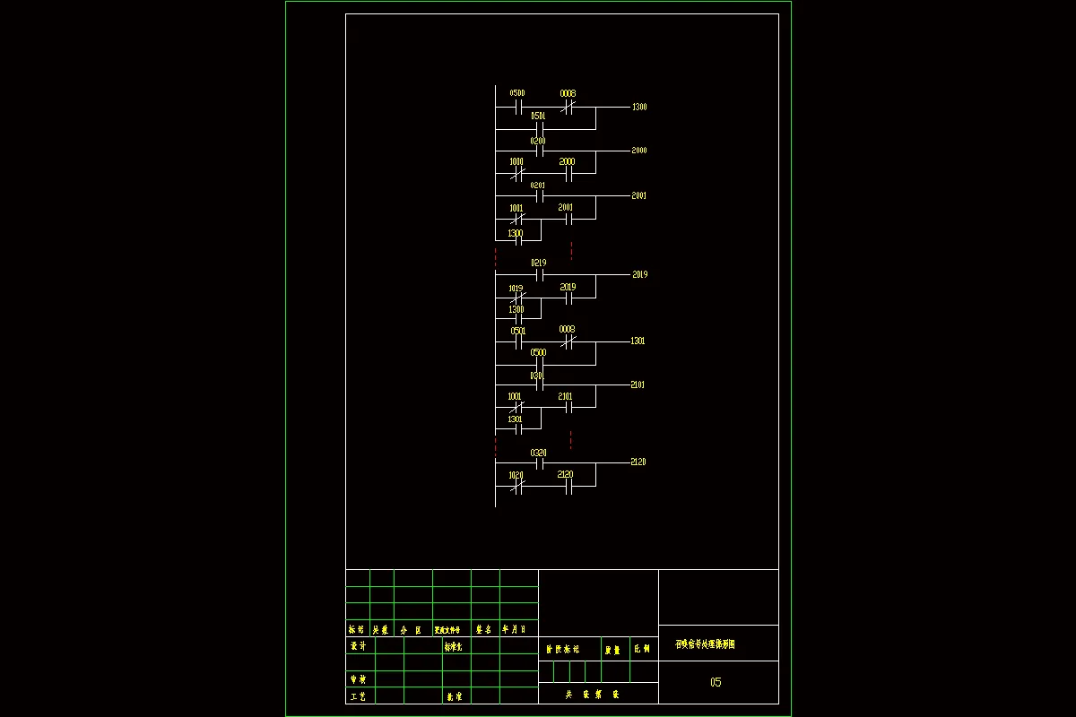 厅外信号梯形图