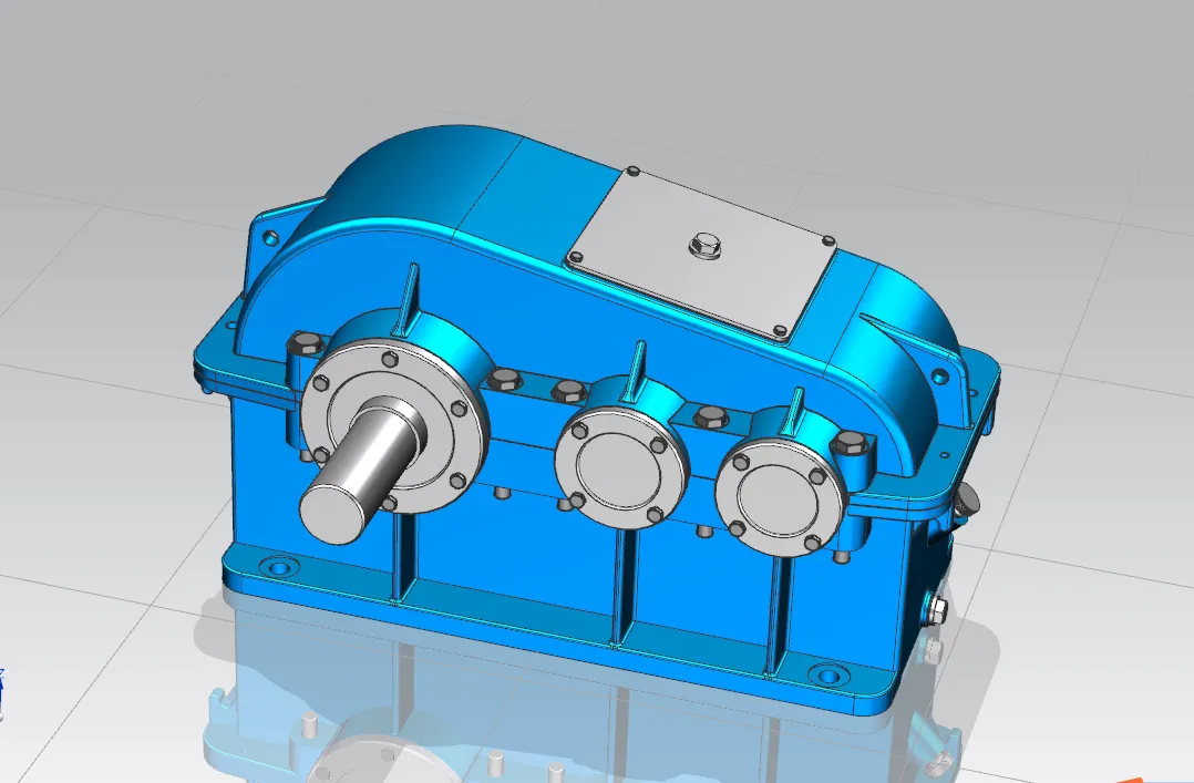 P482-展开式二级斜齿-直齿圆柱减速器减速器设计F=3500 v=0.8 D=500[含UG三维图]