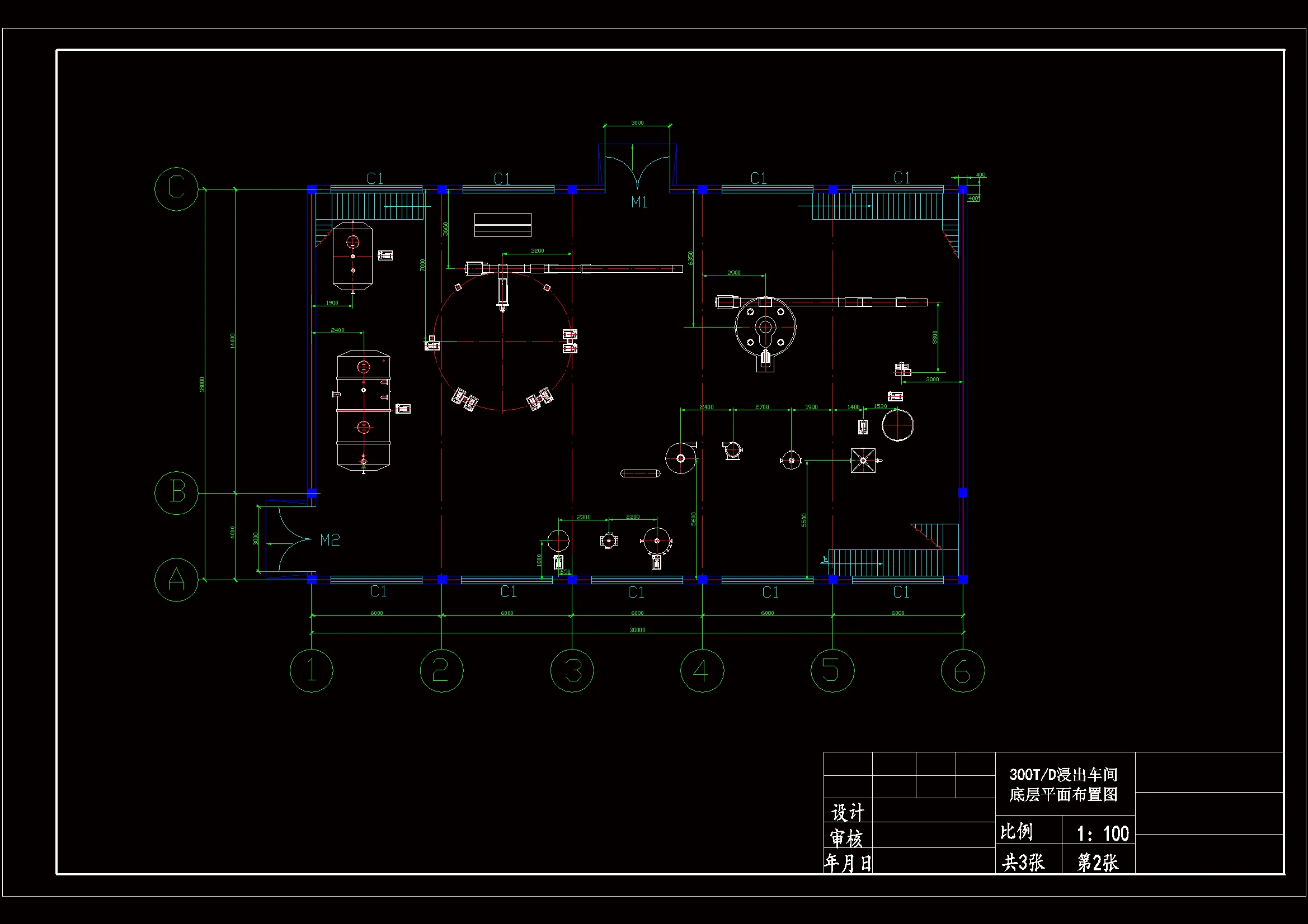 车间底层平面布置图