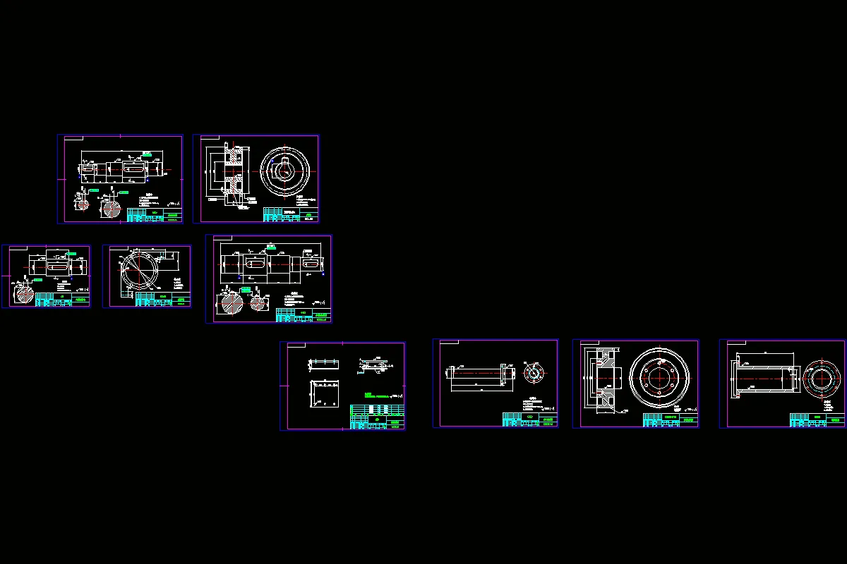 端梁齿轮及轴等