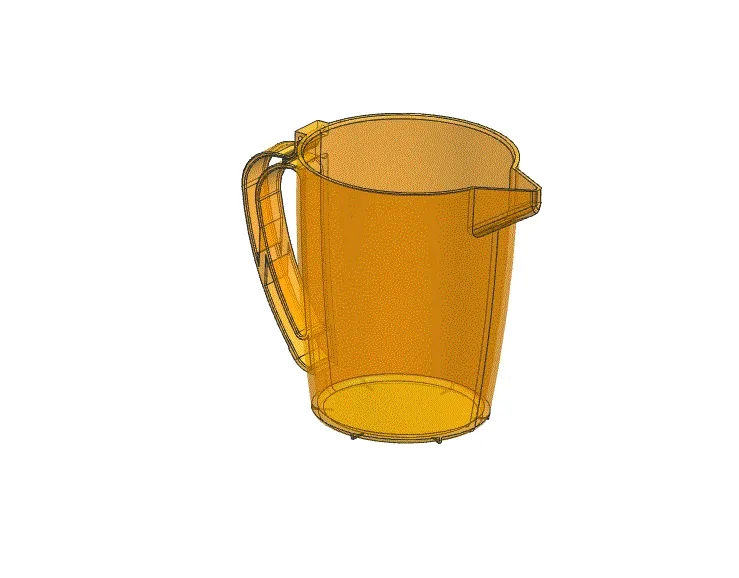 JJ8042-随手泡电热水壶外壳注塑模具设计[含UG三维图及模流分析]