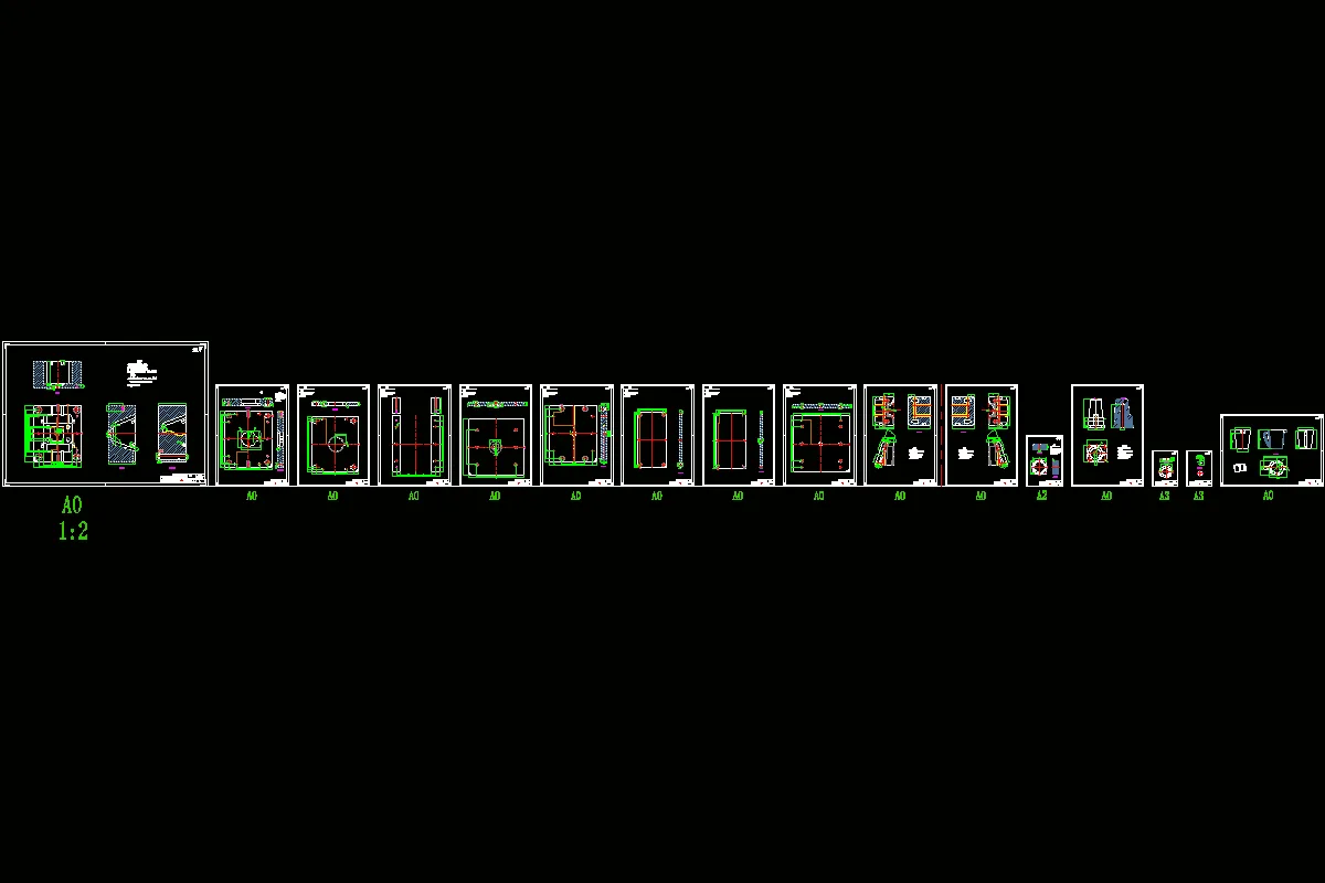 16张模具零件图