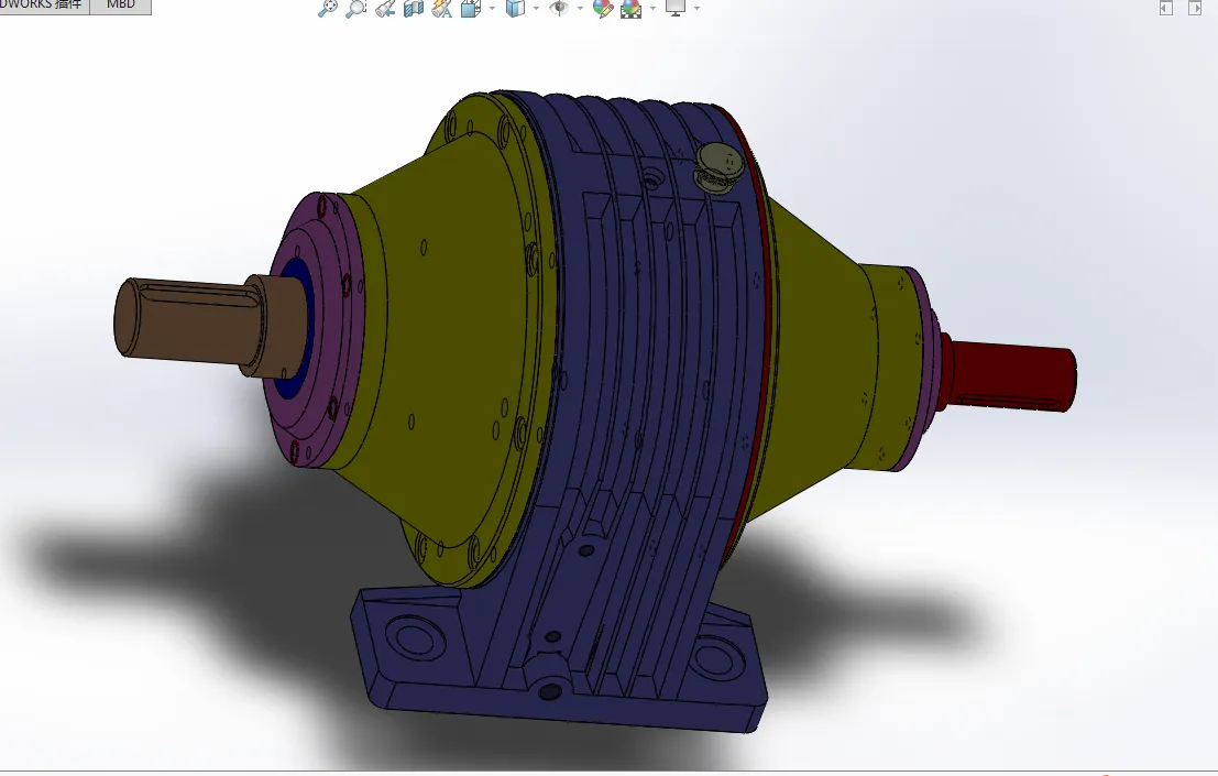 P538-行星减速器结构设计[含SW三维图]