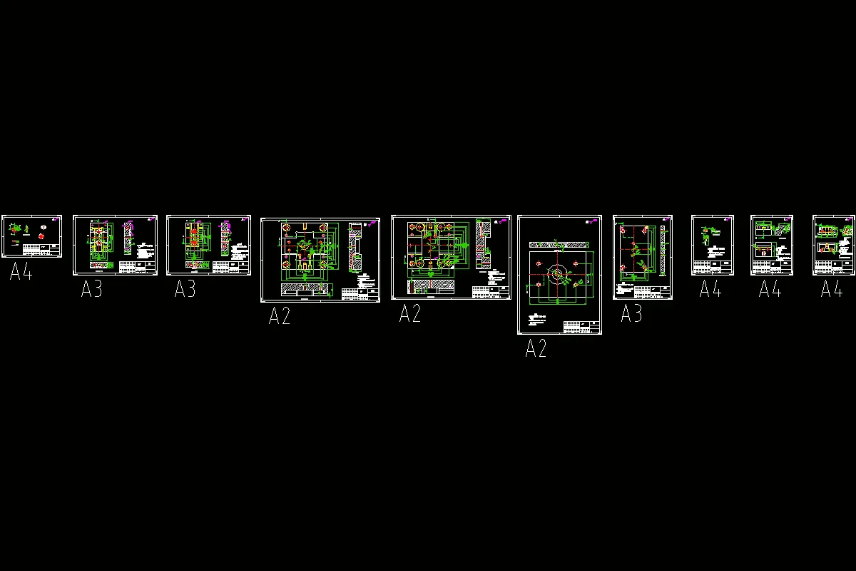 10张模具零件图