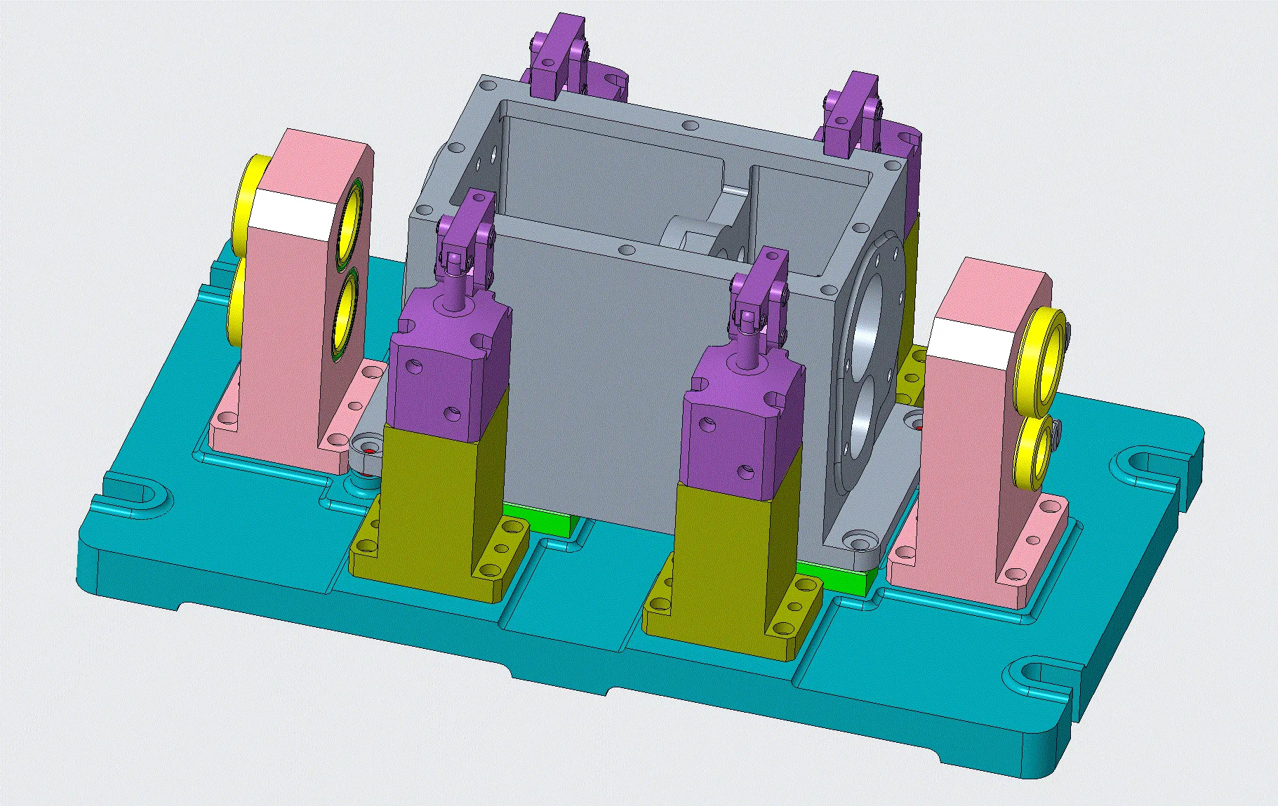 3D镗夹具装配图