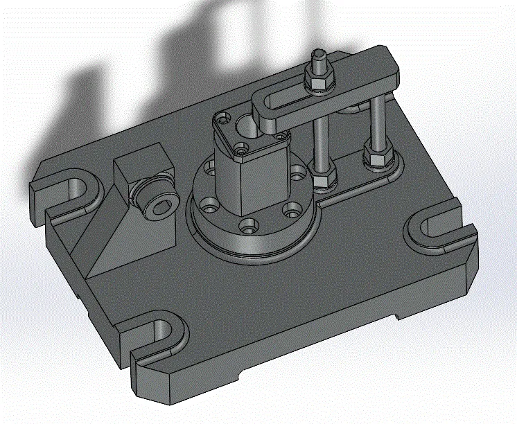 3D铣夹具装配图