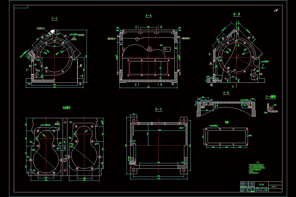 JJ8296-大分动箱体加工工艺及夹具设计[含Proe三维图]