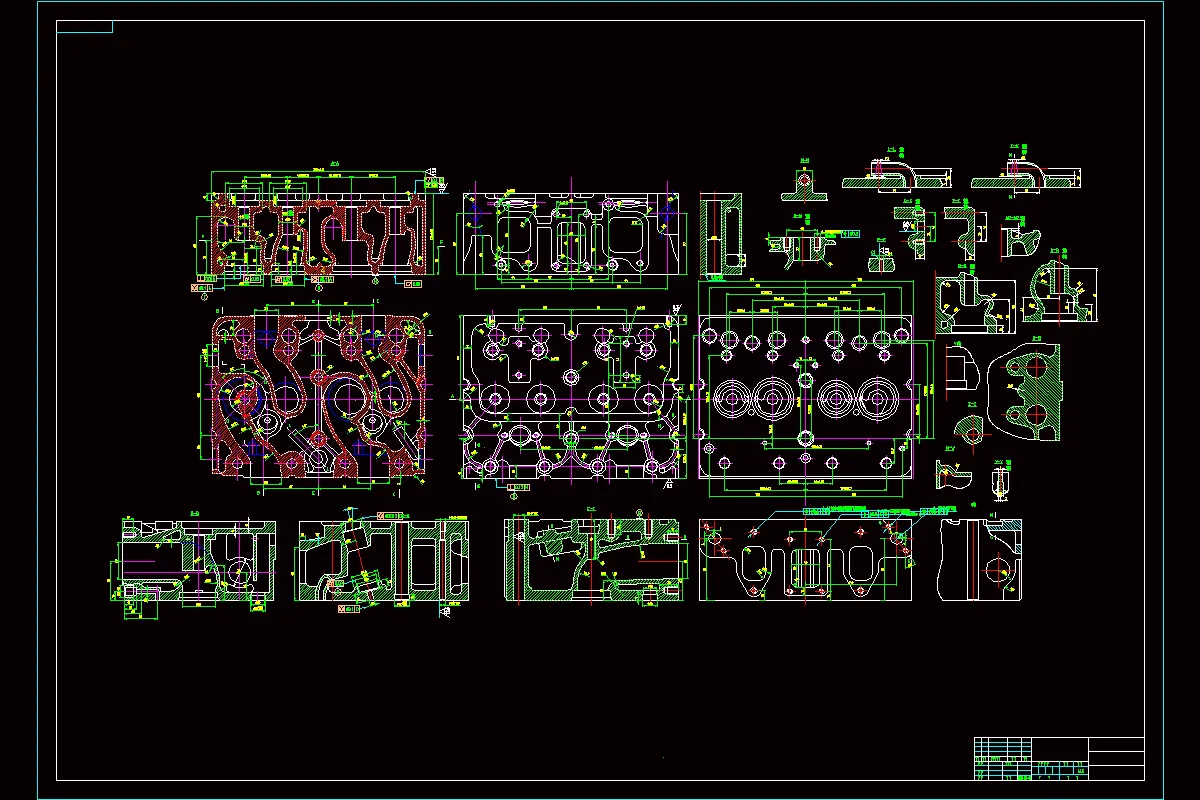 Z1707-135G柴油机汽缸盖加工工艺及装备设计[含Proe三维图]