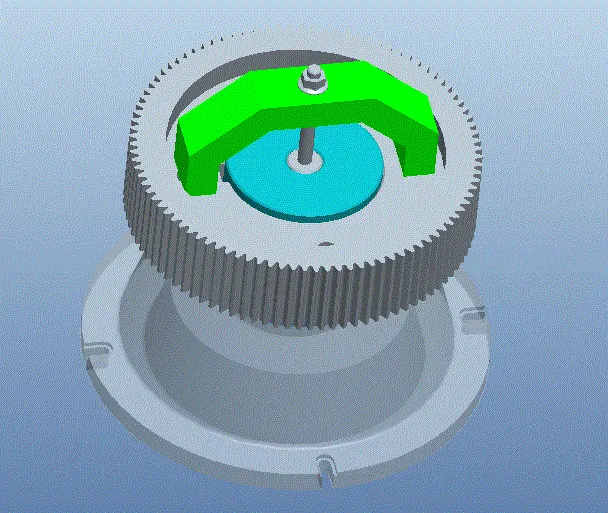 滚齿夹具三维图