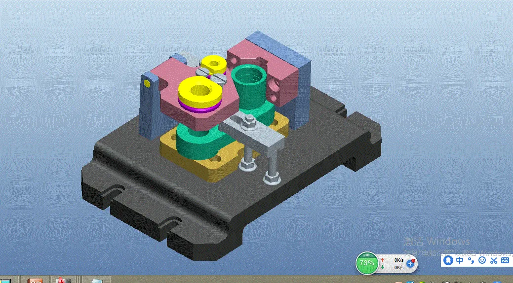 钻夹具3D装配图